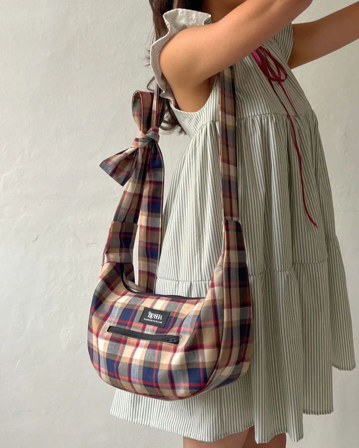 Plaid crossbody